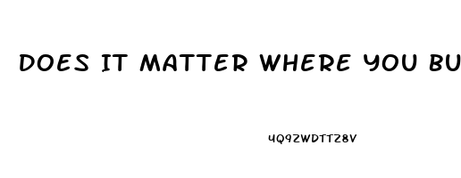 Does It Matter Where You Buy Cbd Oil