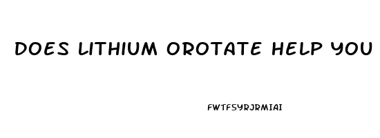 Does Lithium Orotate Help You Sleep