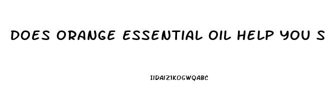 Does Orange Essential Oil Help You Sleep