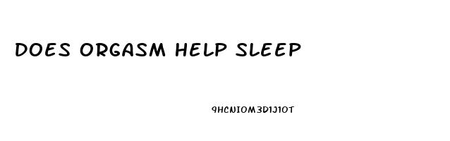 Does Orgasm Help Sleep