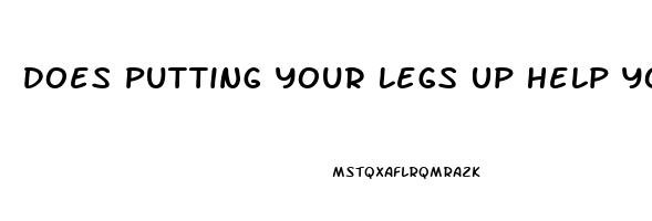 Does Putting Your Legs Up Help You Sleep