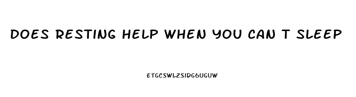 Does Resting Help When You Can T Sleep