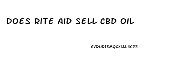 Does Rite Aid Sell Cbd Oil