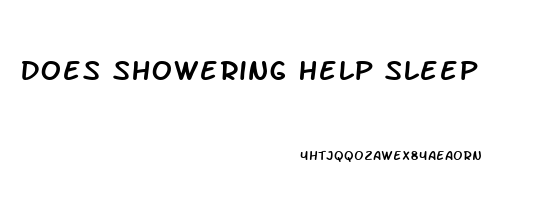 Does Showering Help Sleep