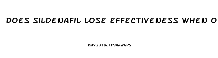 Does Sildenafil Lose Effectiveness When Outdated