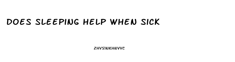 Does Sleeping Help When Sick