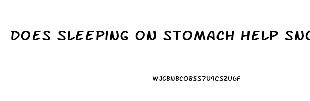 Does Sleeping On Stomach Help Snoring