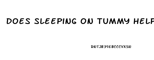 Does Sleeping On Tummy Help Reflux