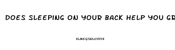 Does Sleeping On Your Back Help You Grow Taller