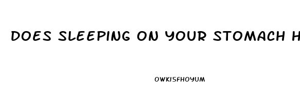 Does Sleeping On Your Stomach Help Back Pain