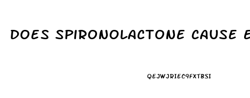 Does Spironolactone Cause Erectile Dysfunction