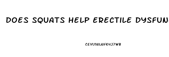 Does Squats Help Erectile Dysfunction