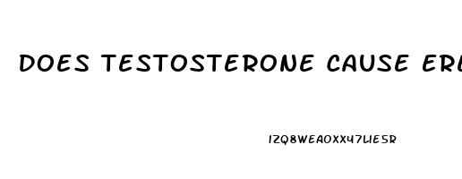 Does Testosterone Cause Erectile Dysfunction