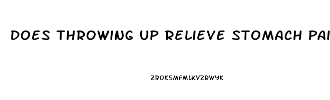 Does Throwing Up Relieve Stomach Pain