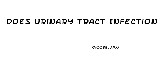 Does Urinary Tract Infection Cause Erectile Dysfunction