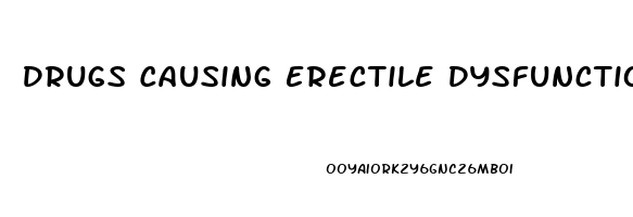 Drugs Causing Erectile Dysfunction Mnemonic