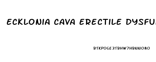 Ecklonia Cava Erectile Dysfunction