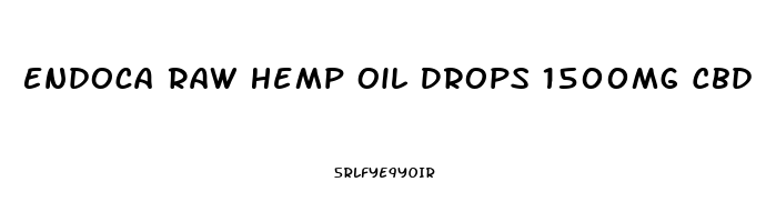 Endoca Raw Hemp Oil Drops 1500mg Cbd Cbda 15