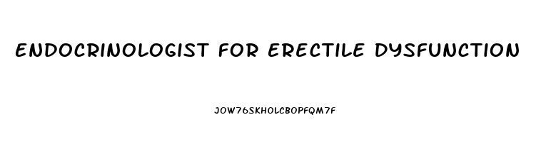 Endocrinologist For Erectile Dysfunction