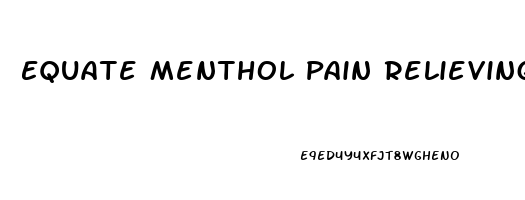 Equate Menthol Pain Relieving Patch