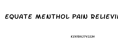 Equate Menthol Pain Relieving Patch Xl