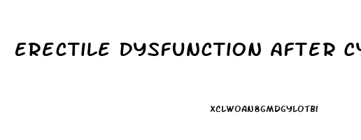 Erectile Dysfunction After Cystoscopy