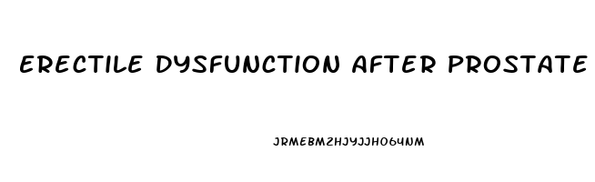 Erectile Dysfunction After Prostate Radiation