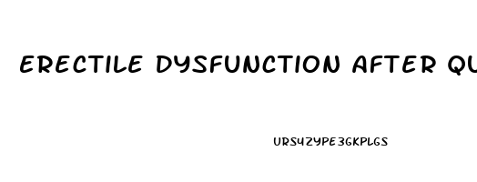 Erectile Dysfunction After Quitting Weed