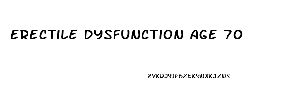 Erectile Dysfunction Age 70