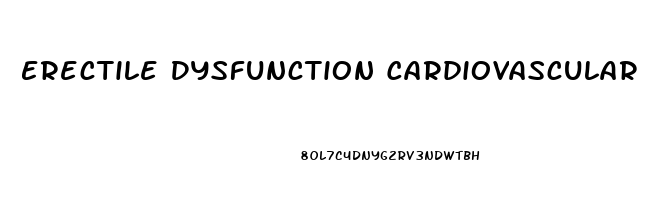 Erectile Dysfunction Cardiovascular Disease