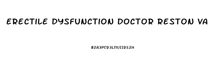 Erectile Dysfunction Doctor Reston Va