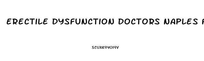 Erectile Dysfunction Doctors Naples Fl
