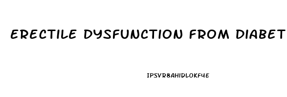 Erectile Dysfunction From Diabetes