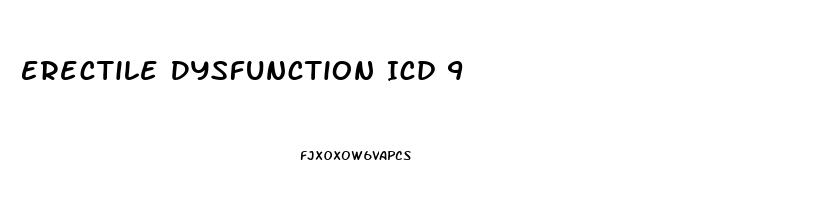 Erectile Dysfunction Icd 9