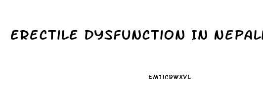 Erectile Dysfunction In Nepali