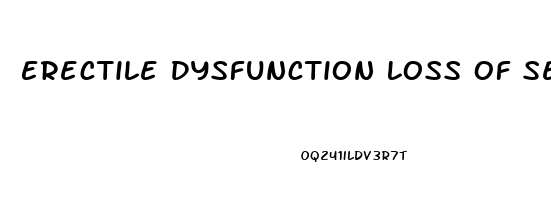 Erectile Dysfunction Loss Of Sensation