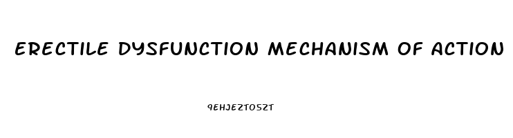 Erectile Dysfunction Mechanism Of Action