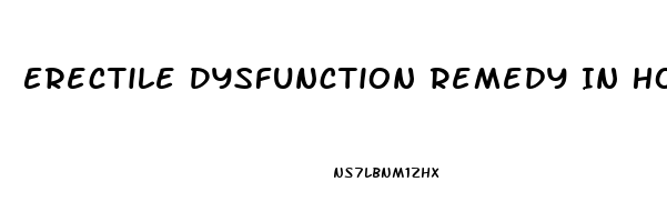 Erectile Dysfunction Remedy In Homeopathy