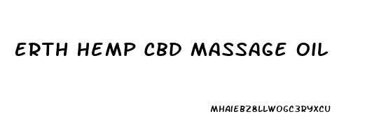 Erth Hemp Cbd Massage Oil