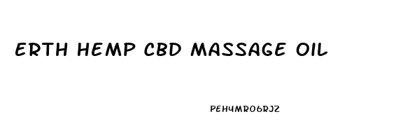 Erth Hemp Cbd Massage Oil