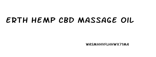 Erth Hemp Cbd Massage Oil