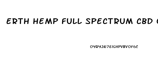 Erth Hemp Full Spectrum Cbd Oil Tincture Natural