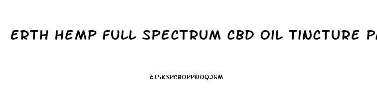 Erth Hemp Full Spectrum Cbd Oil Tincture Passion Fruit