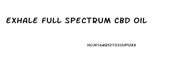 Exhale Full Spectrum Cbd Oil