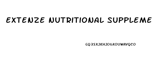 Extenze Nutritional Supplement Male Enhancement Review