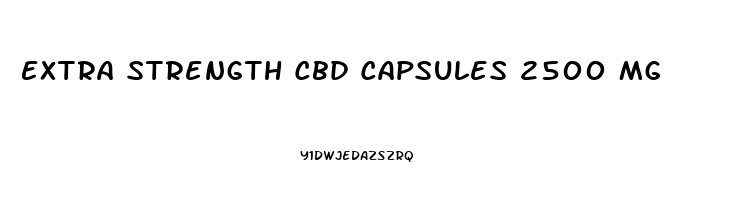 Extra Strength Cbd Capsules 2500 Mg