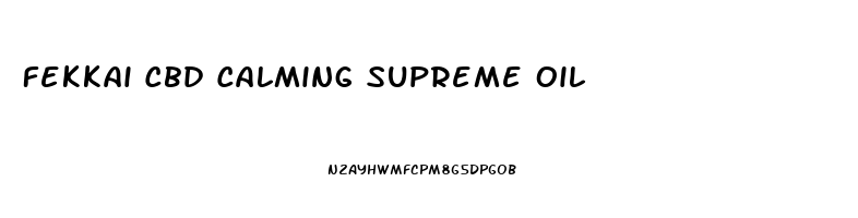 Fekkai Cbd Calming Supreme Oil