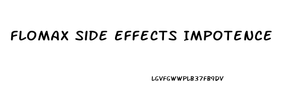 Flomax Side Effects Impotence