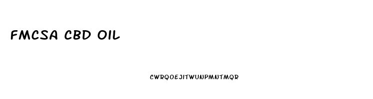 Fmcsa Cbd Oil
