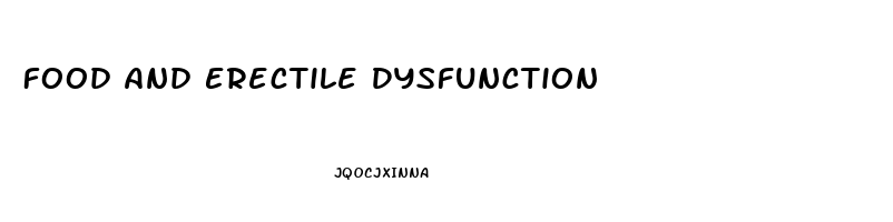 Food And Erectile Dysfunction